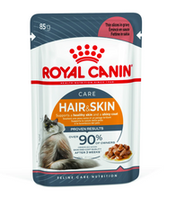 Load image into Gallery viewer, Royal Canin Cat Wet Food - Hair & Skin - Gravy (85g)