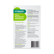 Load image into Gallery viewer, Aristopet Fleas, Heartworm and Worms Topical Treatment for Cats Over 4kg (6 pack)