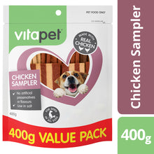 Load image into Gallery viewer, Vitapet Jerhigh Chicken Sampler (400g)
