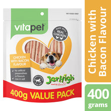 Load image into Gallery viewer, Vitapet Jerhigh Chicken & Bacon (400g)