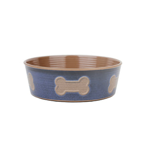 Barkley & Bella Melamine - Indigo Bone Large Bowl