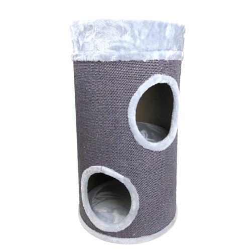 Allpet 2 Level Drum Cat Scratcher Grey