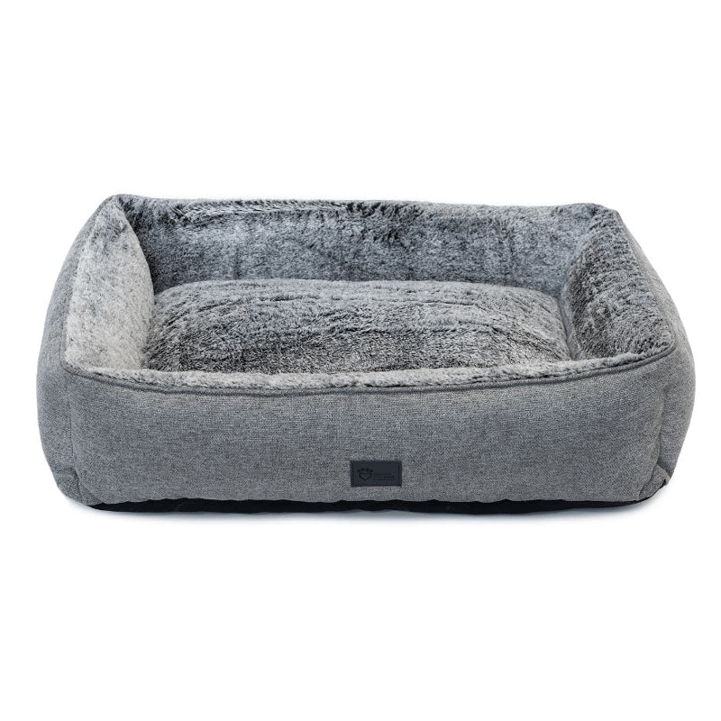 Superior Dog Bed - Lounger - Artic Faux Fur - Large