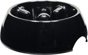 Dog it Go Slow Bowl - Black (300ml)