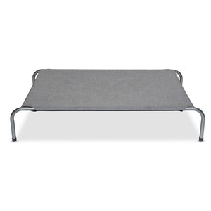 Superior Raised Dog Bed - Grey & Mottled Silver - Medium