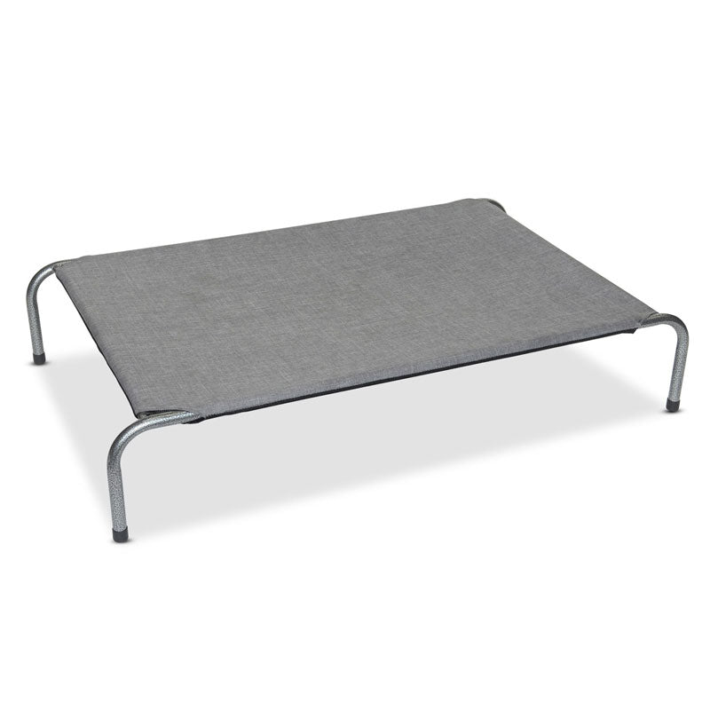 Superior Raised Dog Bed - Grey & Mottled Silver - Mini