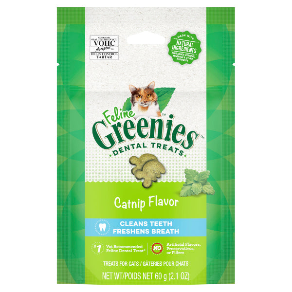 Greenies Dental Treats for Cats - Catnip Flavour (60g)