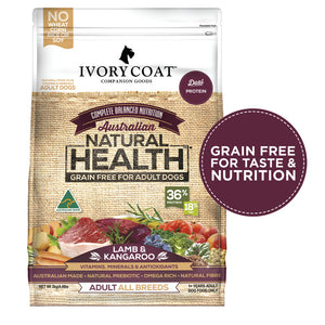 Ivory Coat Dog Dry Food - Lamb & Kangaroo (2kg)