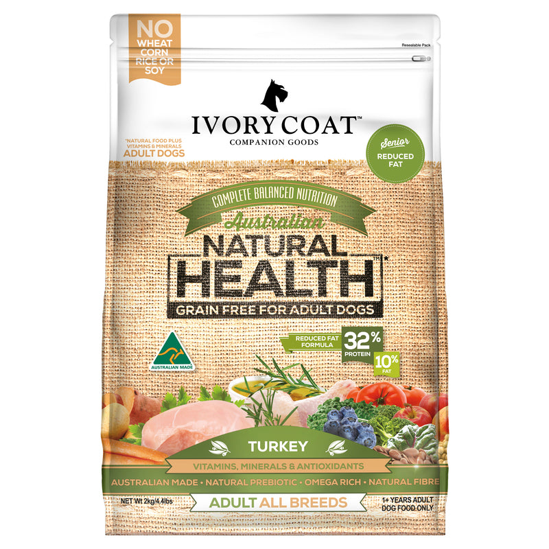 Ivory Coat Dog Dry Food - Mature - Turkey (2kg)