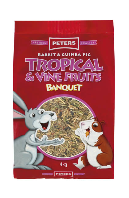 Peters Rabbit & Guinea Pig - Tropical Friuts (4kg)