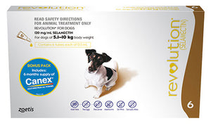 Revolution for Dogs between 5-10kg (6 pack)