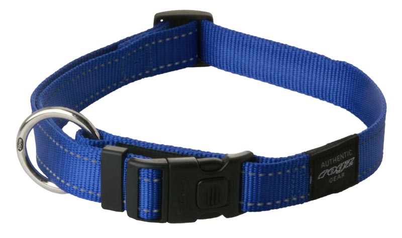 Rogz Classic Dog Collar - Blue - Large