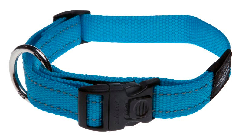 Rogz Classic Dog Collar - Turquoise - Large