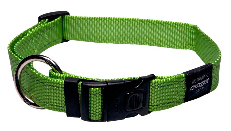 Rogz Classic Dog Collar - Lime - XLarge