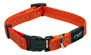 Rogz Classic Dog Collar - Orange - Small