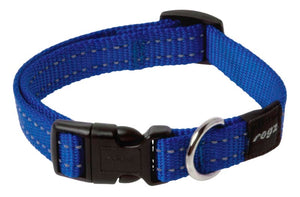 Rogz Classic Dog Collar - Blue - Medium