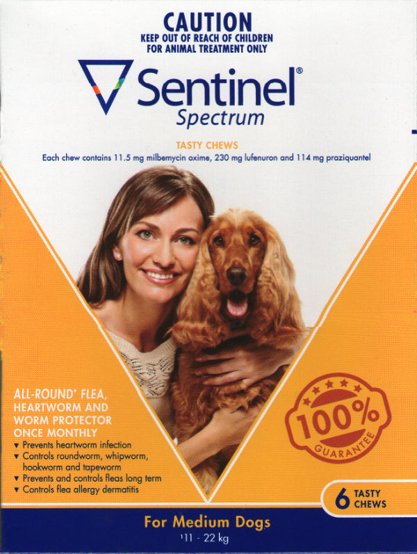 Sentinel Chew Medium 11 to 22kg Dogs 6 pack