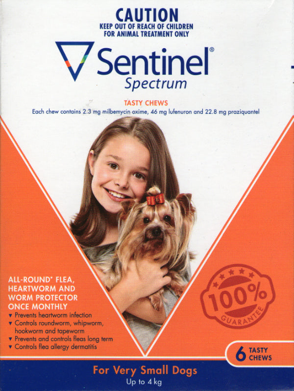 Sentinel Chew Very Small Up to 4kg Dogs 6 pack
